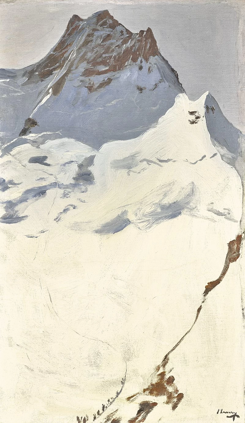 La cima della Jungfrau, 1912